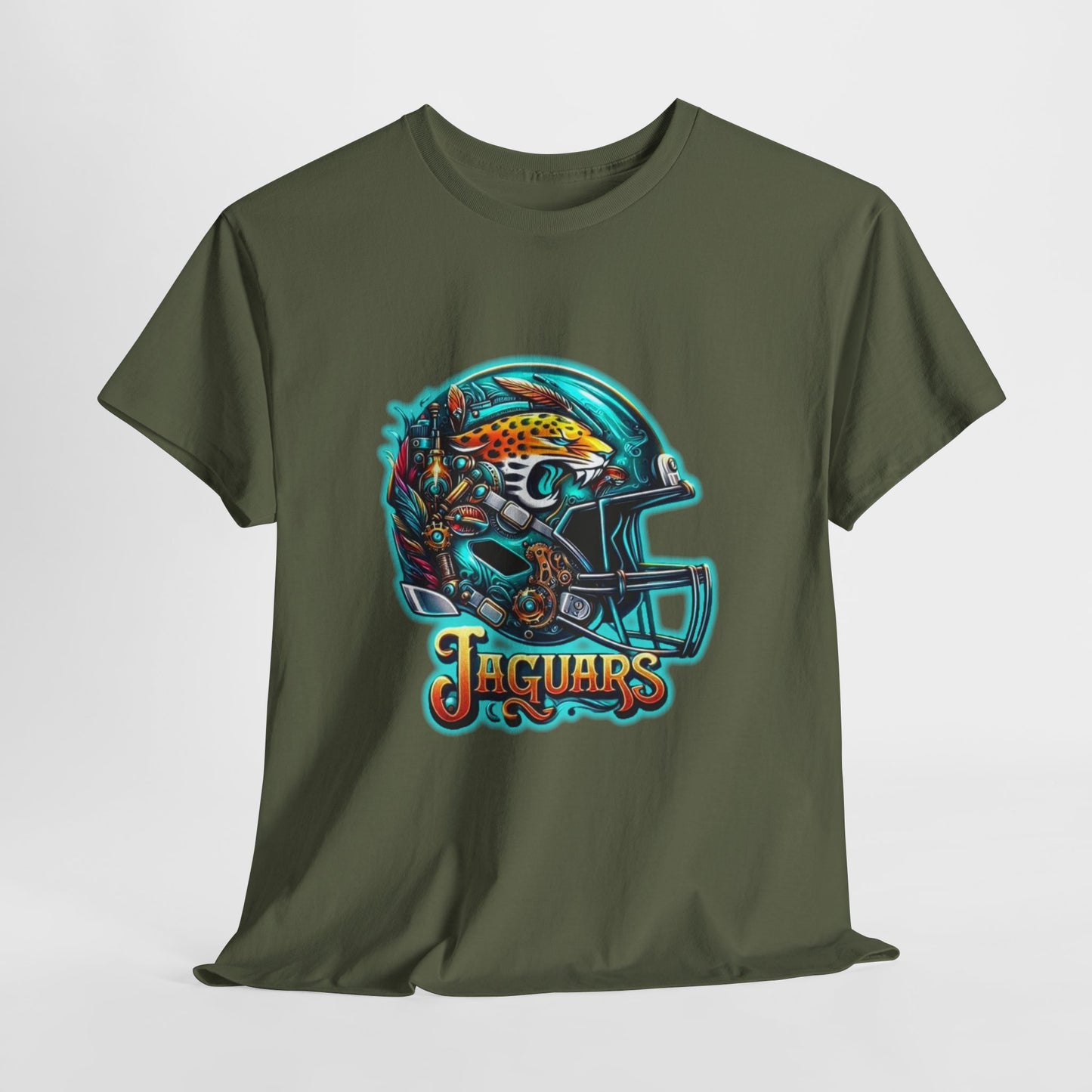 Sports Jaguar Football Helmet #2 Unisex Heavy Cotton Tee