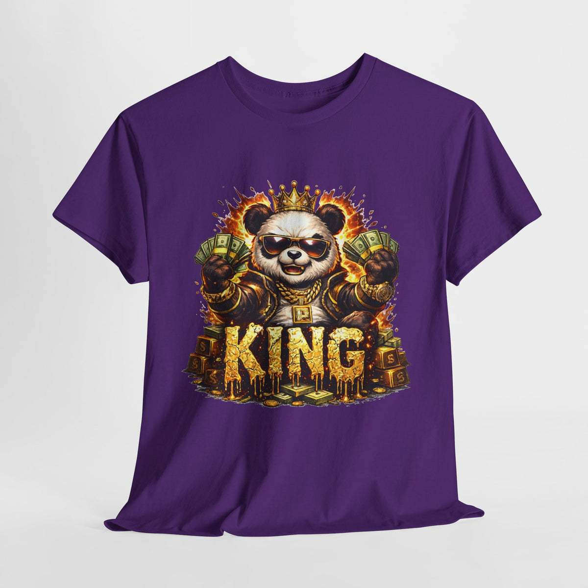 King Panda T-Shirt – Graphic Royalty Panda Tee - 312tshirts 2