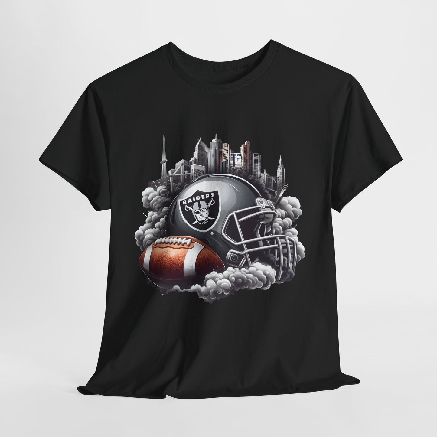 Sports Raiders Football Helmet #1 Unisex Heavy Cotton Tee