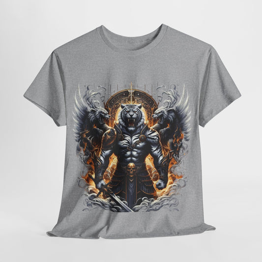 Tiger Man Wings Unisex Heavy Cotton Tee - 312tshirts 2