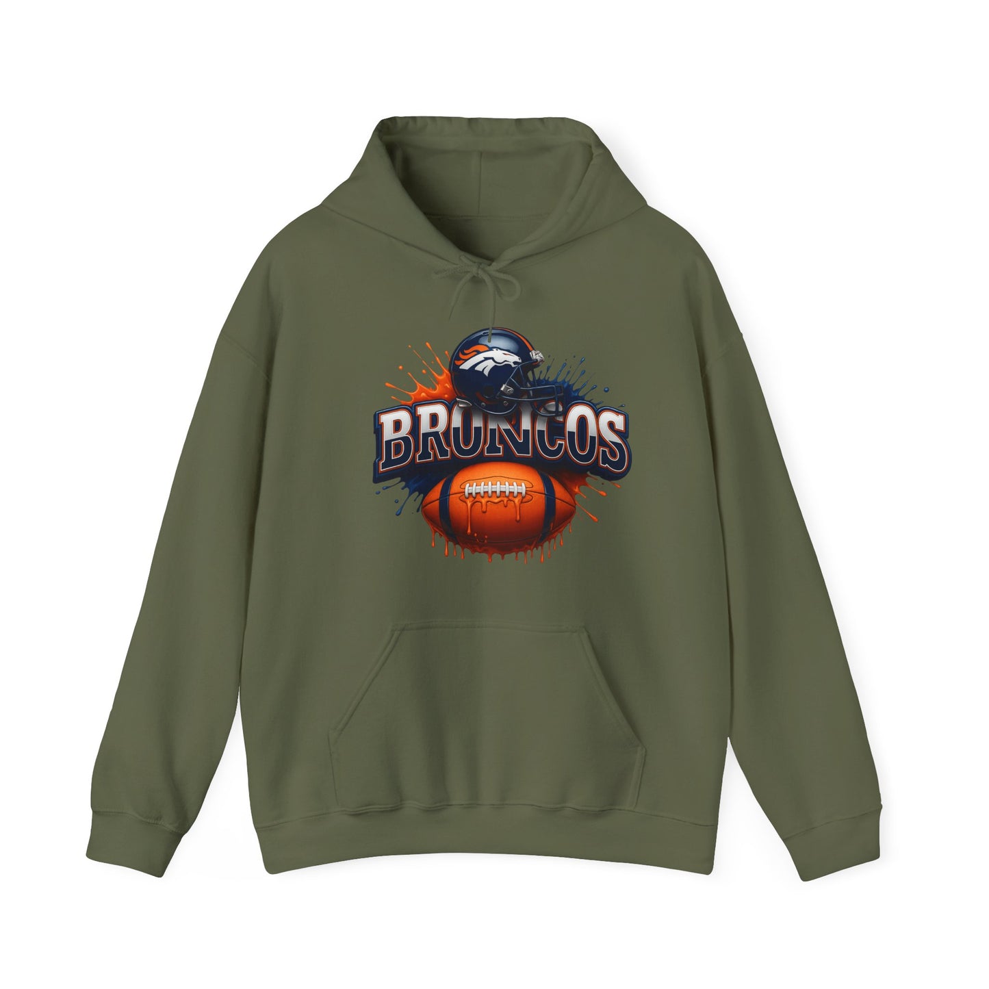Sports Broncos Football Logo #2 Unisex Heavy Sweatshirt Hoodie