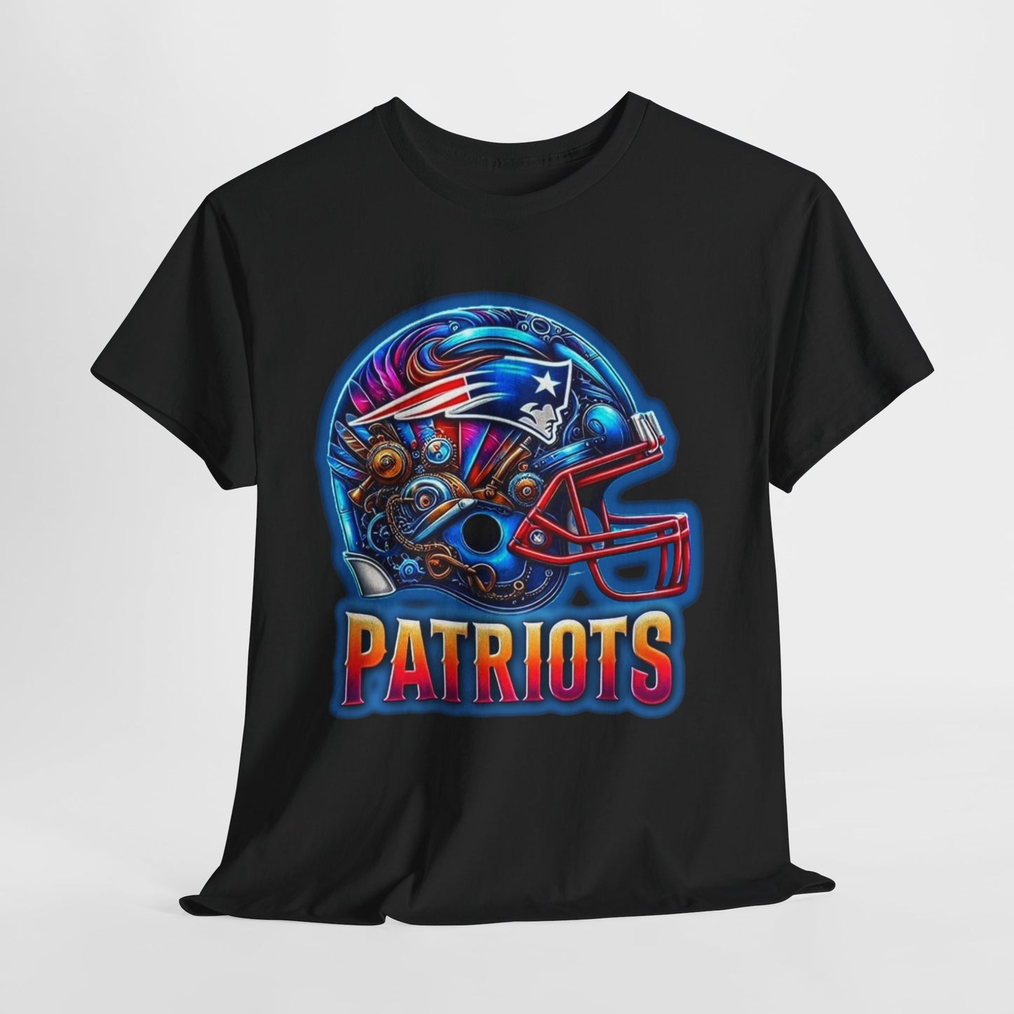 Sports Patriots Football Helmet #2 Unisex Heavy Cotton Tee