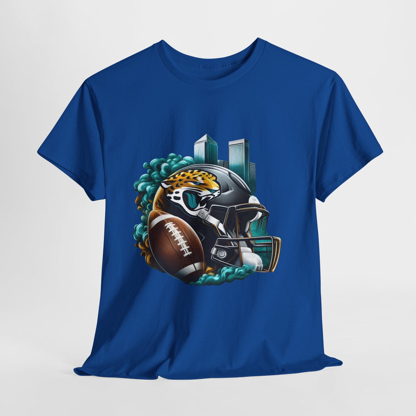 Sports Jaguar Football Helmet #26 Unisex Heavy Cotton Tee
