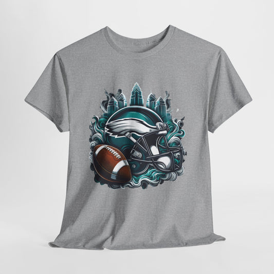 Sports Eagles Football Helmet #29 Unisex Heavy Cotton Tee