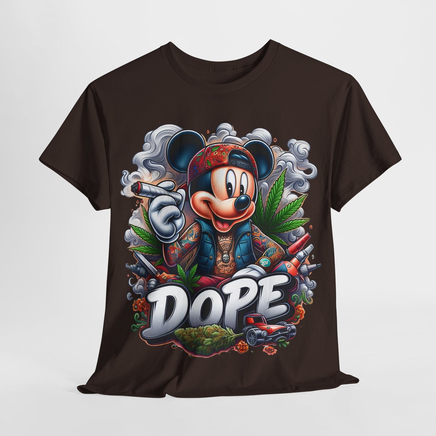 420 Dope Vibes Mouse #6 Unisex Heavy Cotton Tee