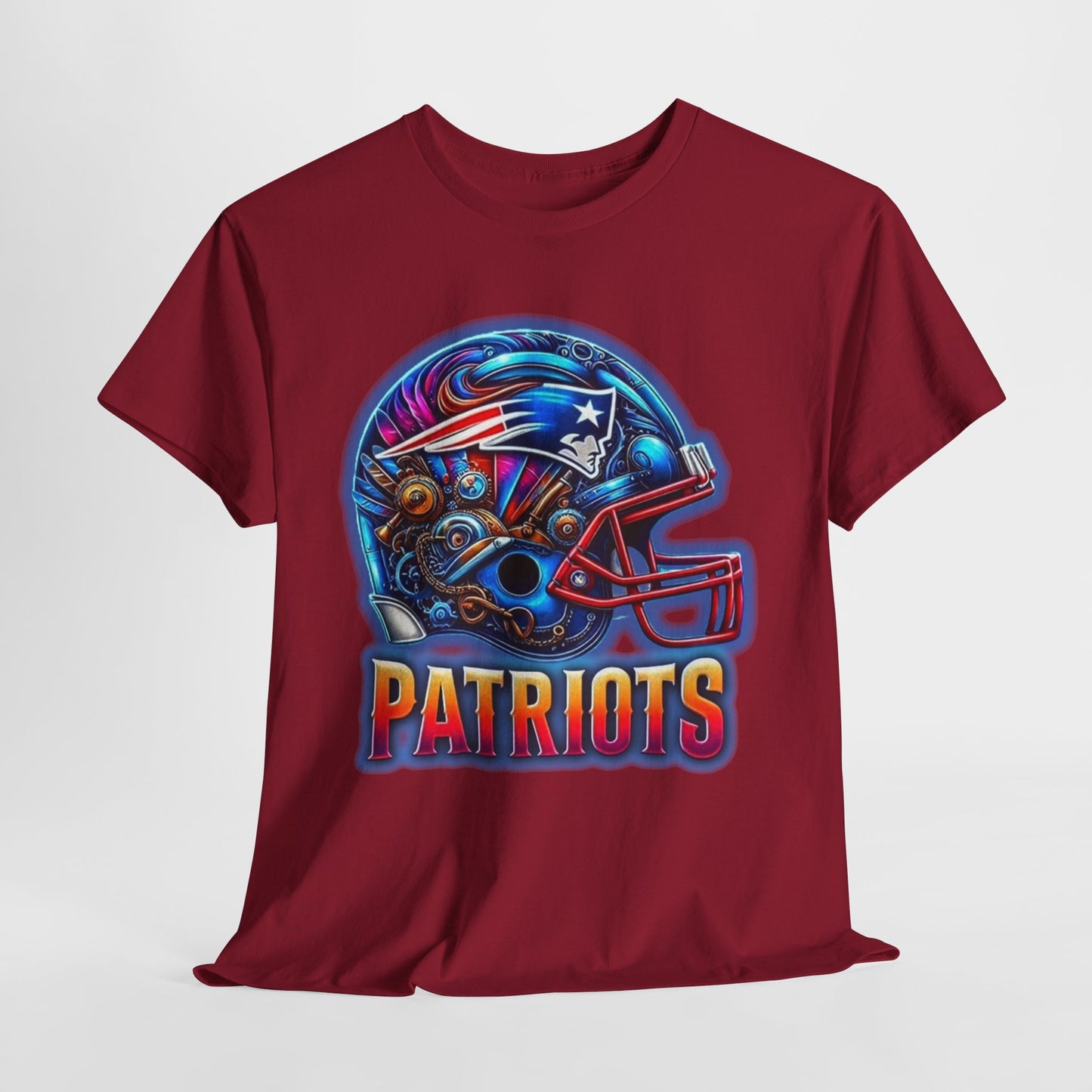 Sports Patriots Football Helmet #2 Unisex Heavy Cotton Tee