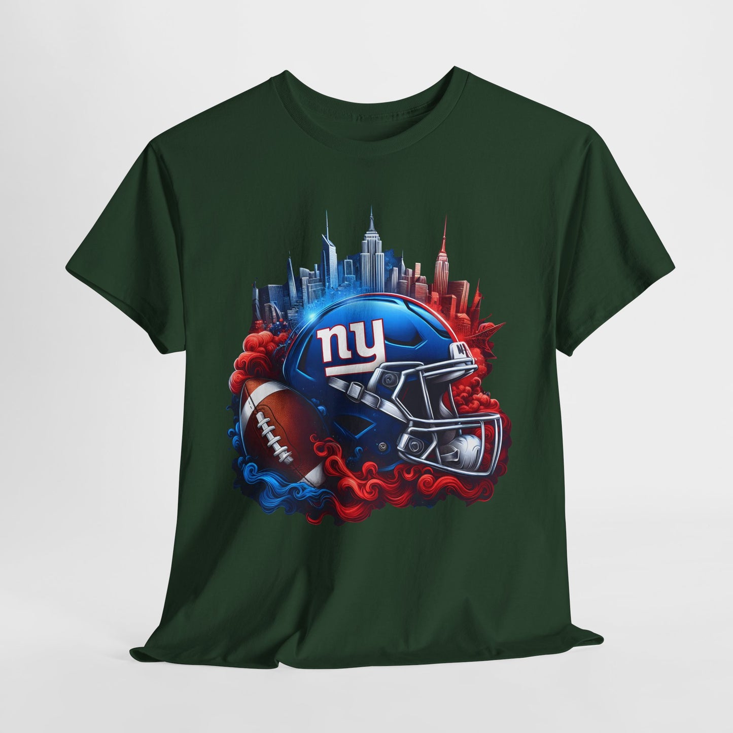 Sports NY Giants Football Helmet #1 Unisex Heavy Cotton Tee