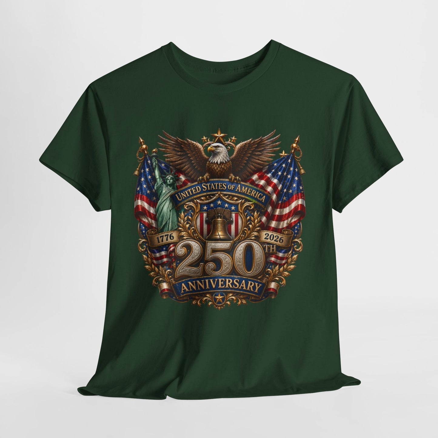 250 Years America #18 Unisex Heavy Cotton Tee - 312tshirts 2