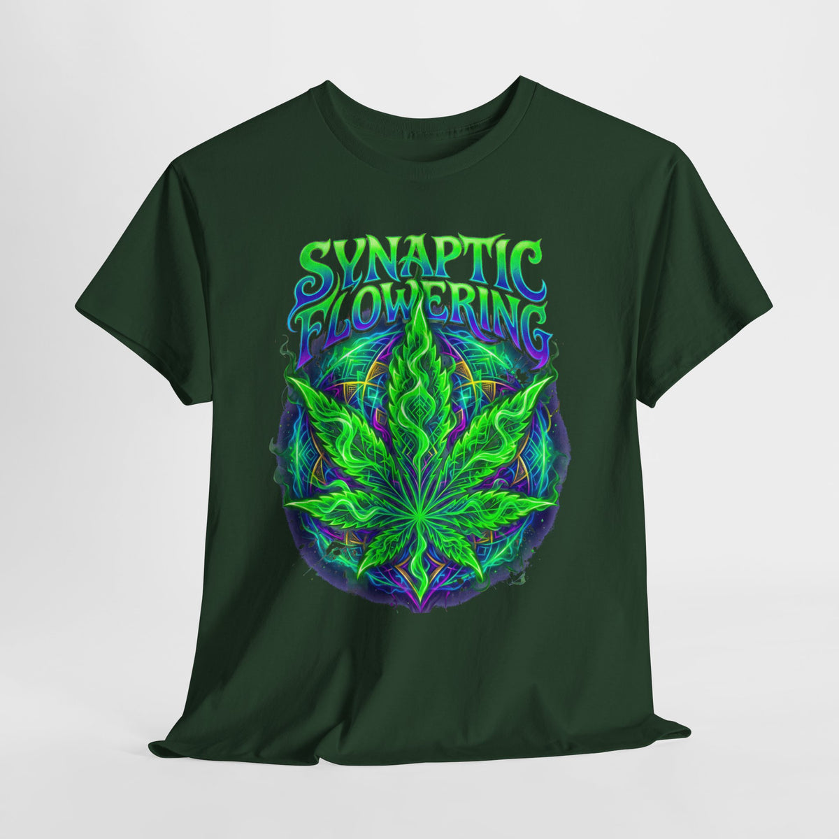 420 Neon Flower #1 Unisex Heavy Cotton Tee