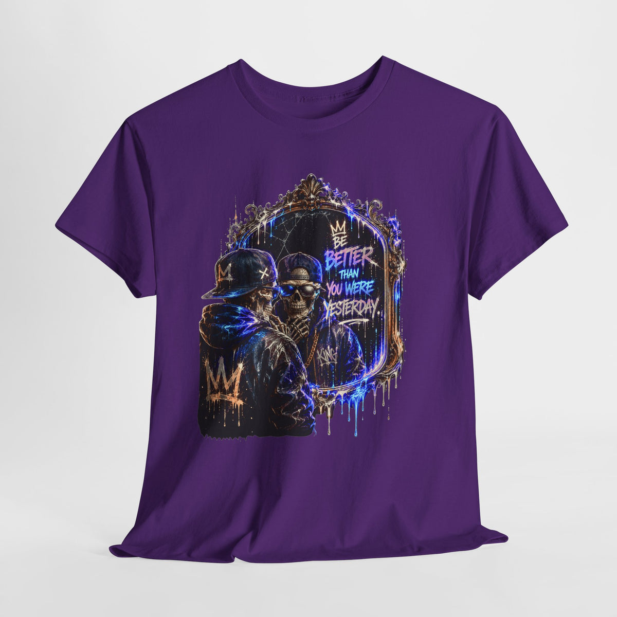 Mirror Skelton Man #1 Unisex Heavy Cotton Tee