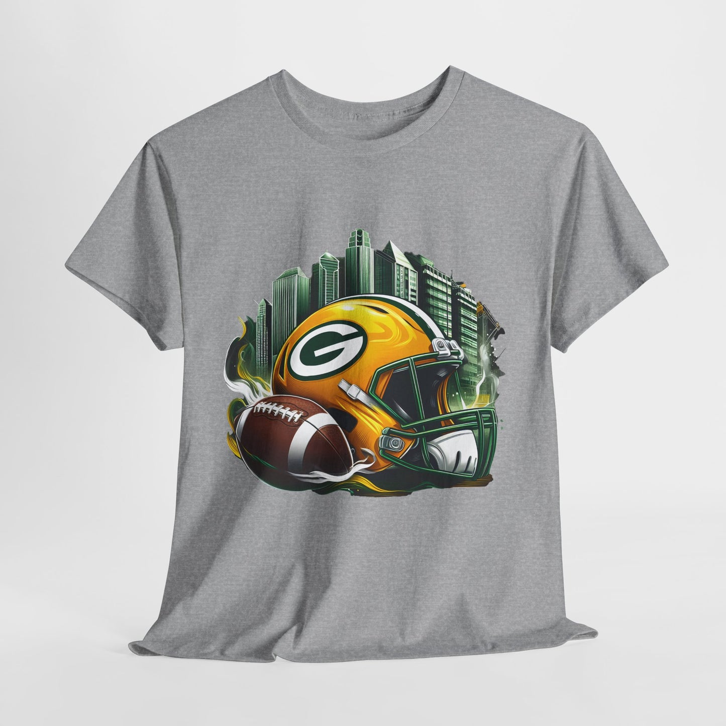 Sports Packers Football Helmet #1 Unisex Heavy Cotton Tee
