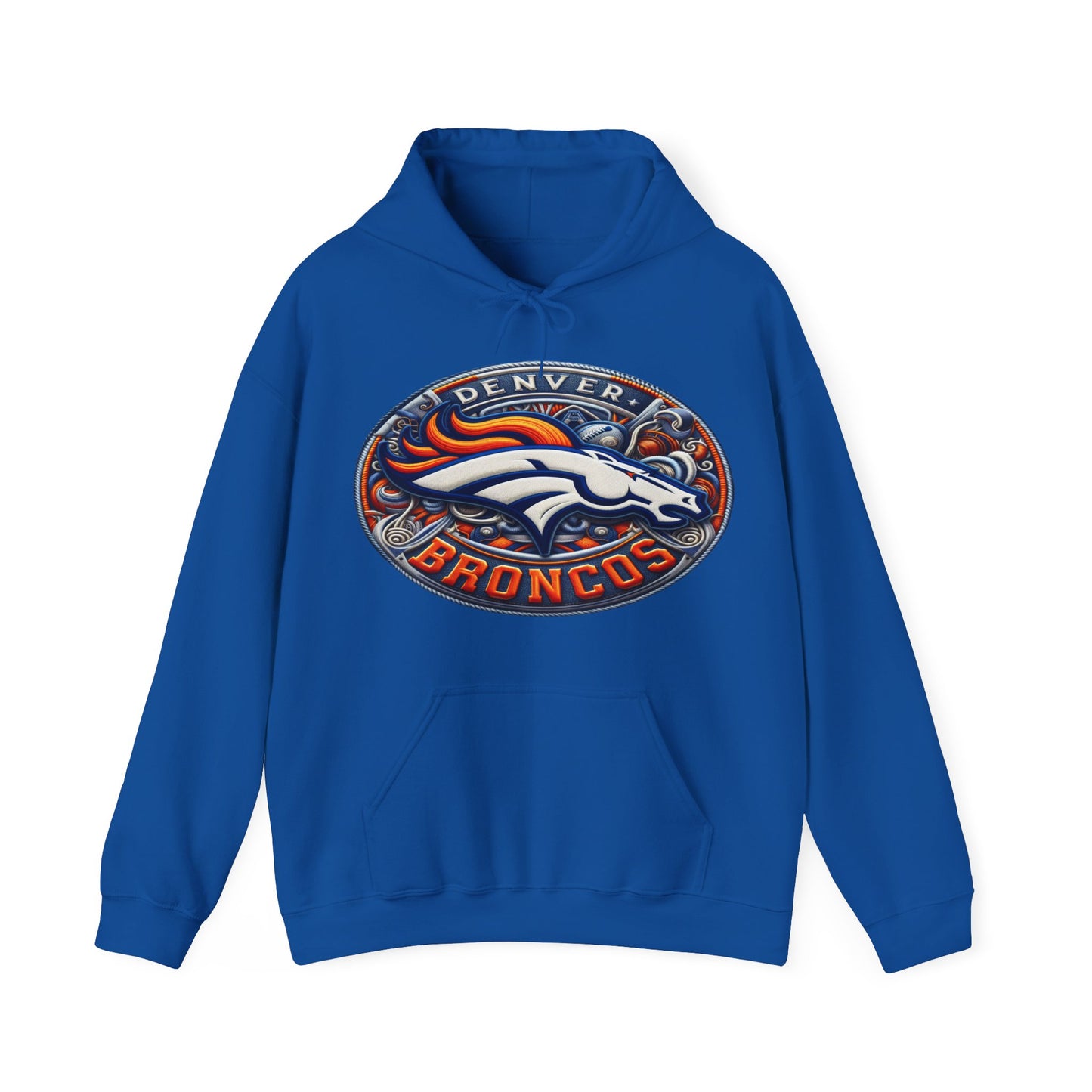 Sports Broncos Football Logo #1 Unisex Heavy Sweatshirt Hoodie