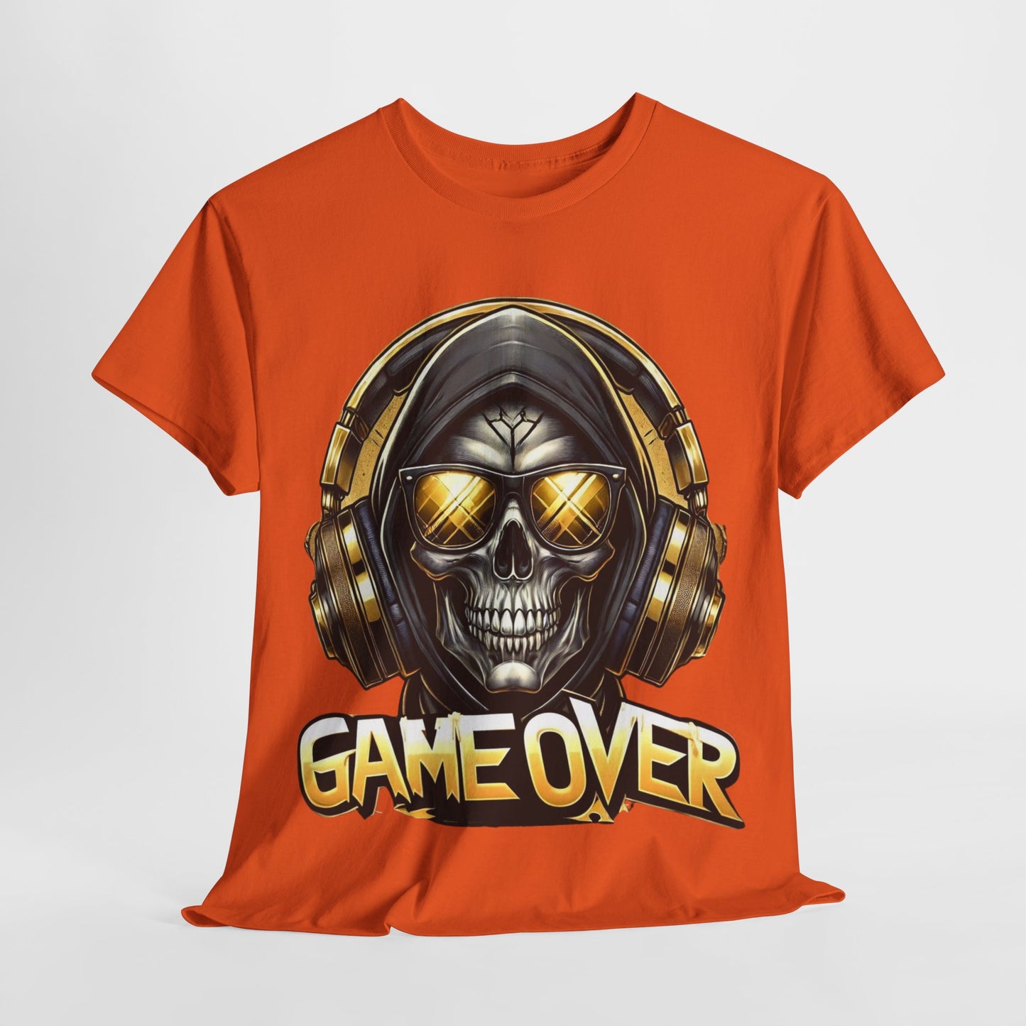 Game Over Skull #1 Unisex Heavy Cotton Tee - 312tshirts 2