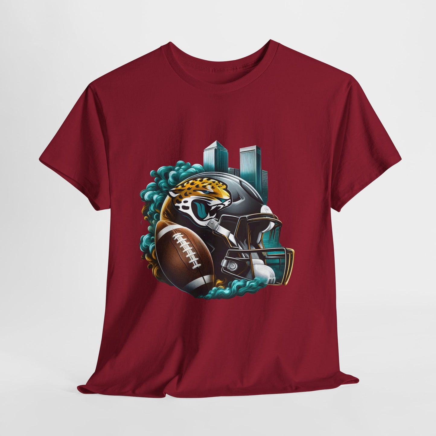 Sports Jaguar Football Helmet #26 Unisex Heavy Cotton Tee
