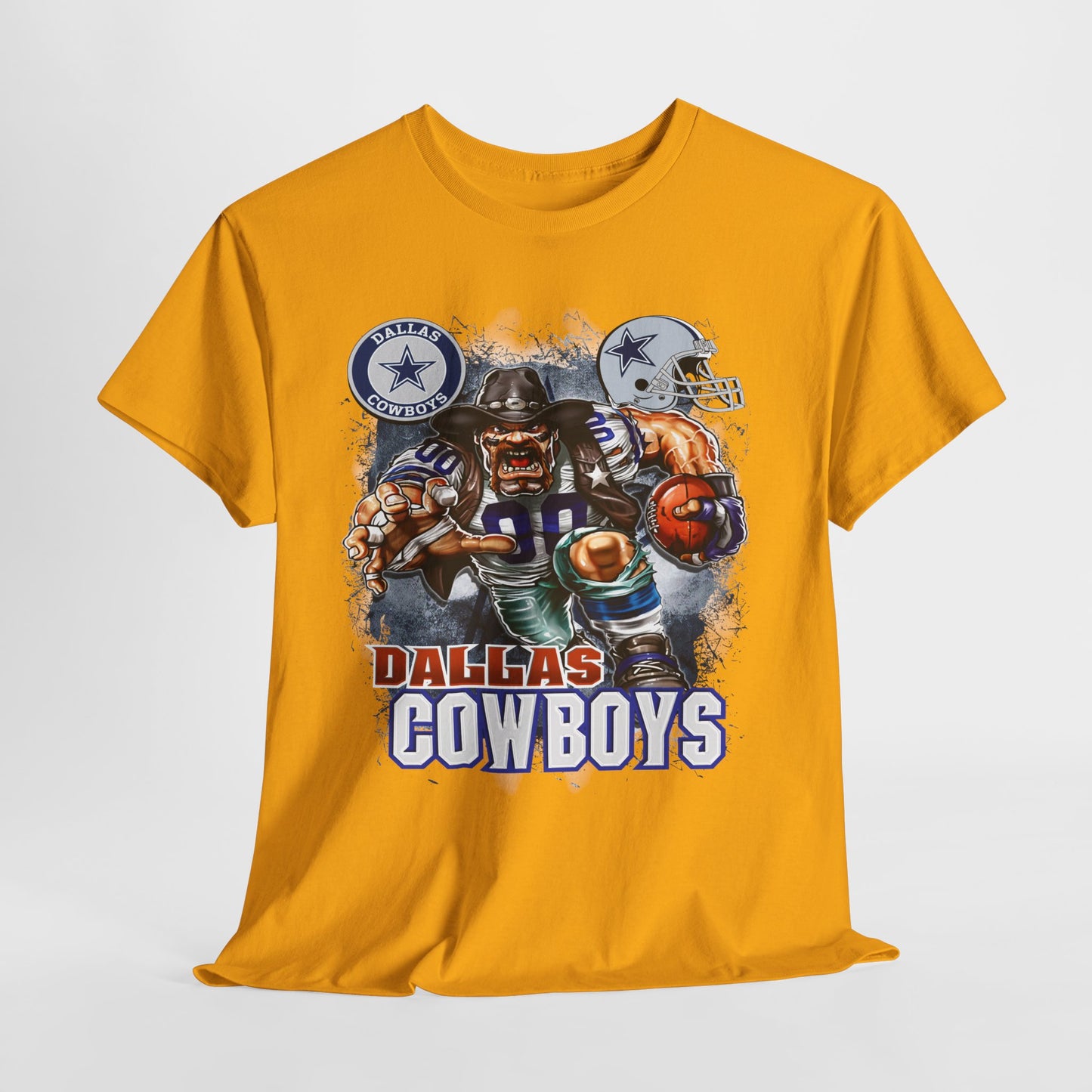 Sports Mascot Dallas Cowboys Unisex Heavy Cotton Tee