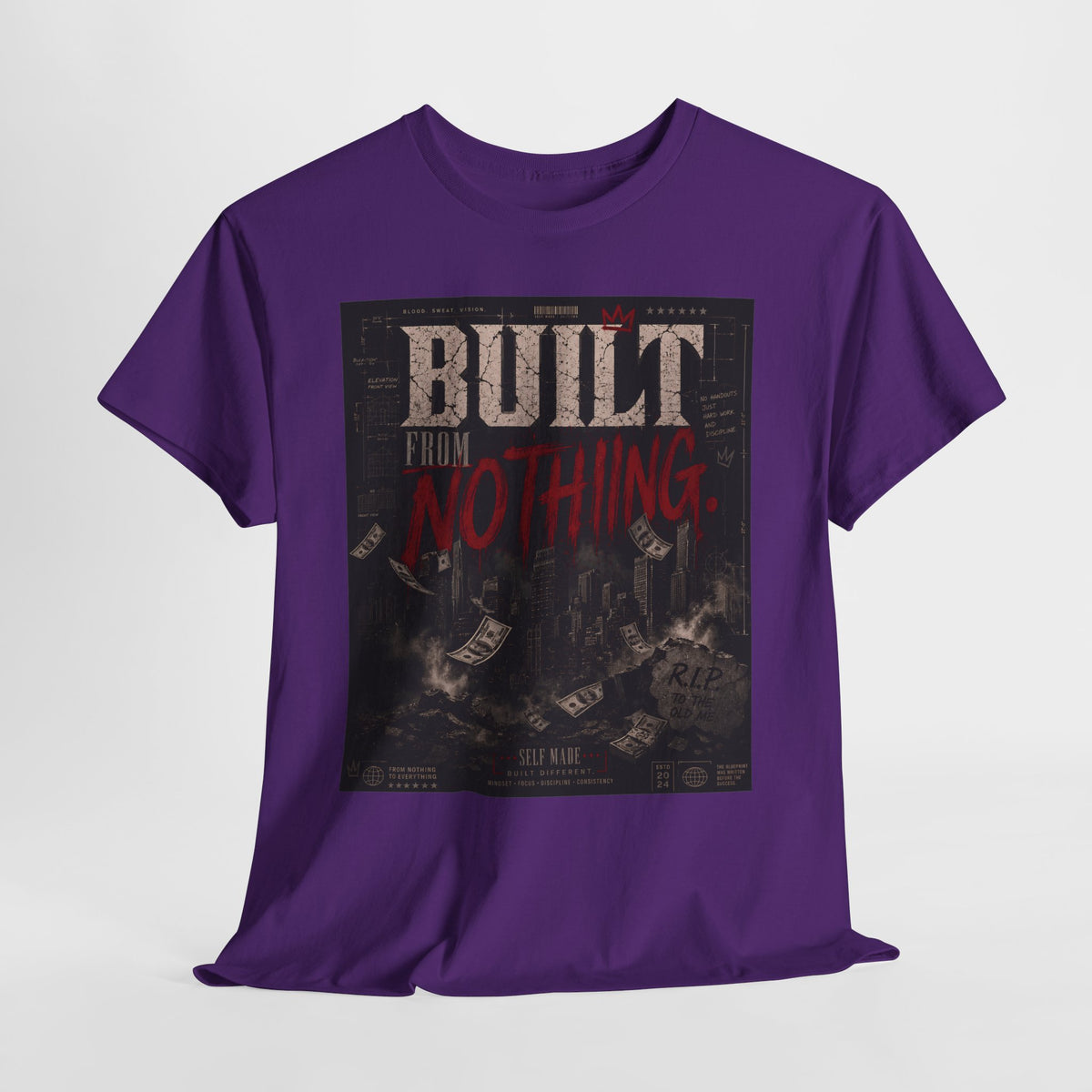 Built From Nothing #1 Unisex Heavy Cotton Tee
