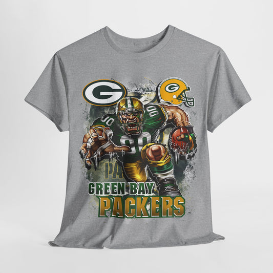 Sports Mascot Green Bay Packers Unisex Heavy Cotton Tee - 312tshirts 2