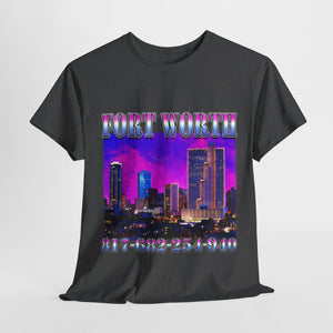 Fort Worth area code Unisex Heavy Cotton Tee