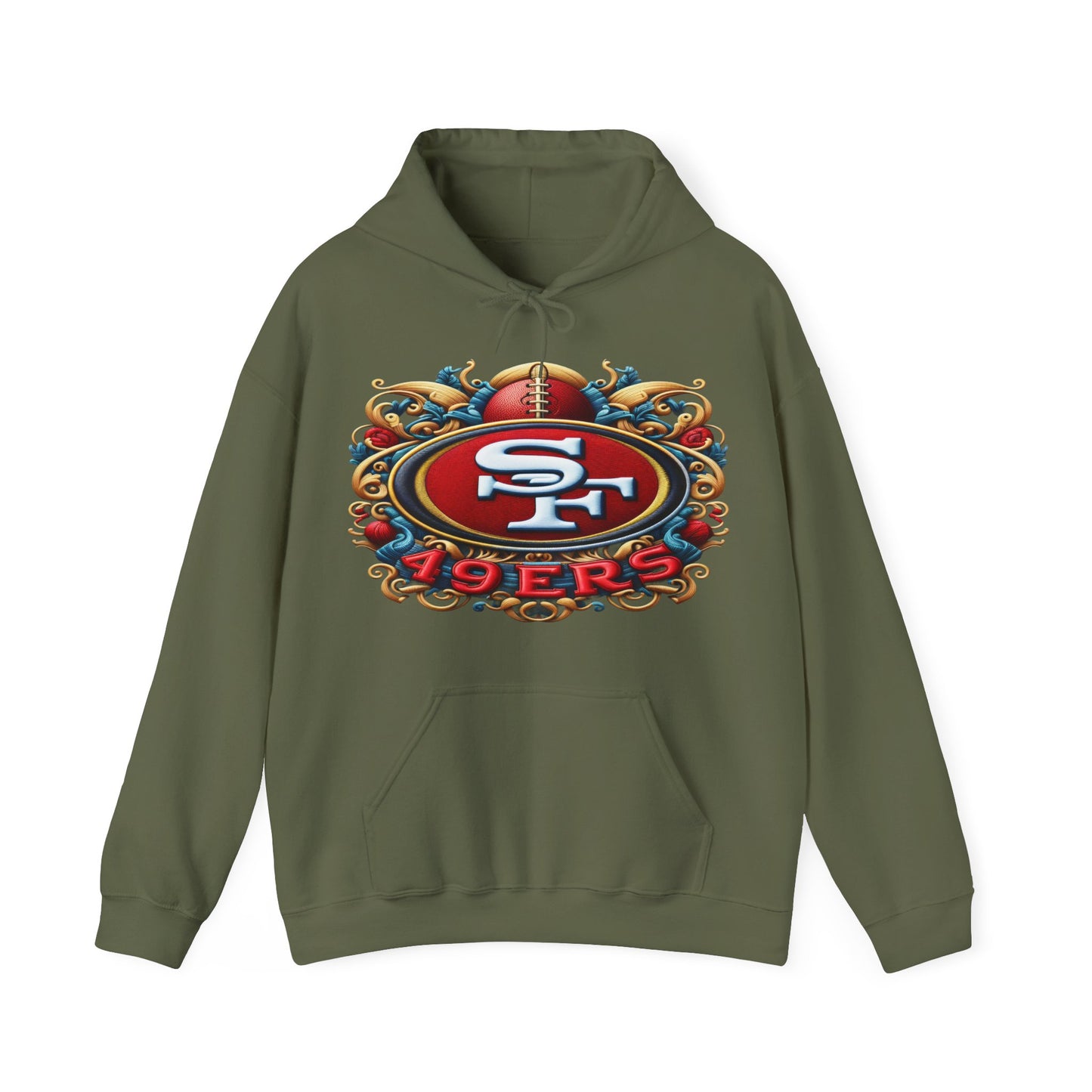 Sports 49ers Football Logo #1 Unisex Heavy Sweatshirt Hoodie