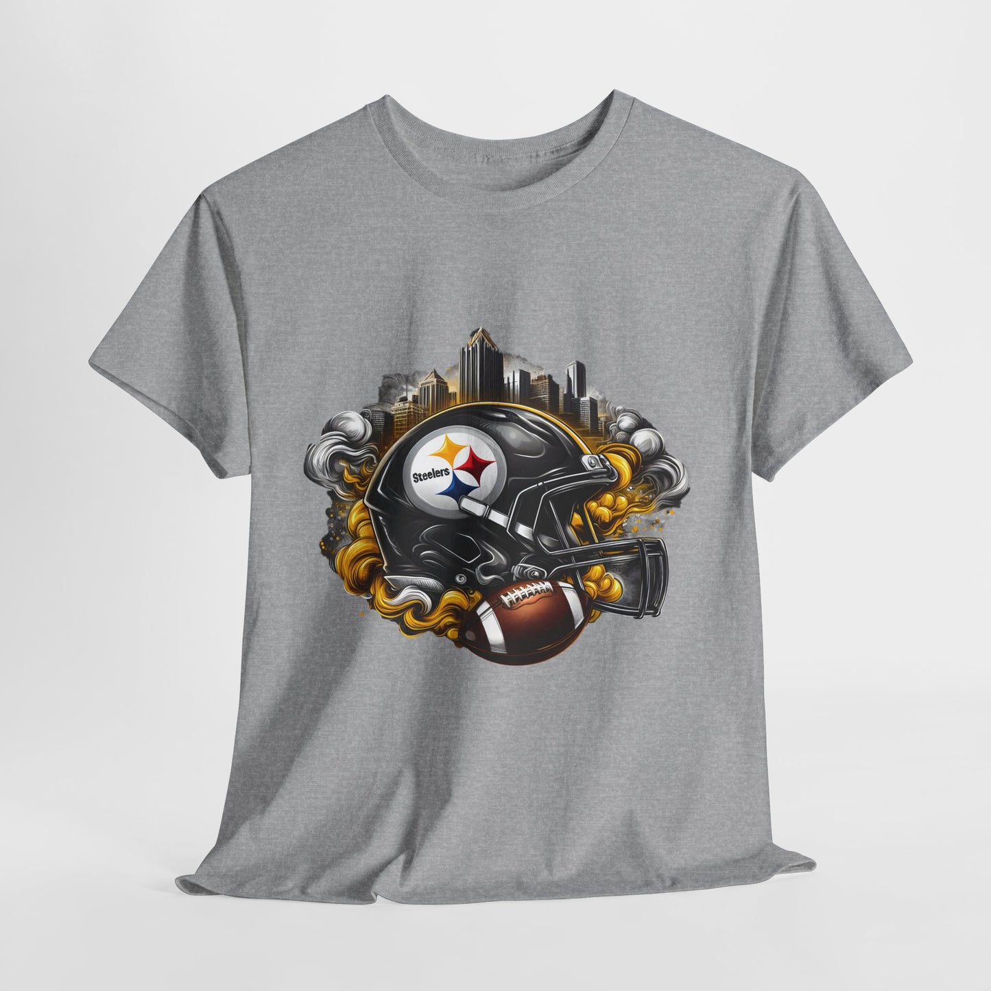 Sports Steelers Football Helmet #1 Unisex Heavy Cotton Tee