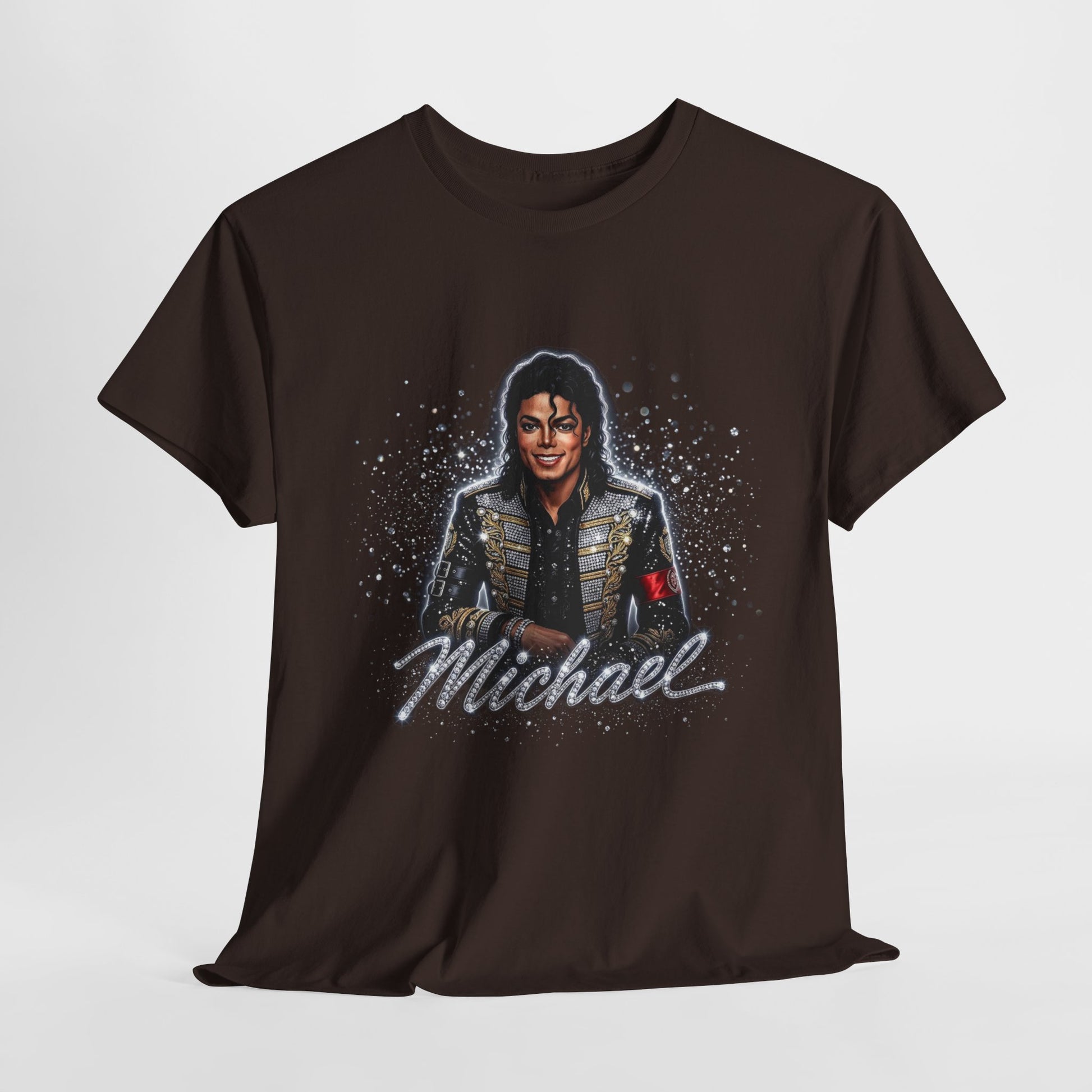 Michael Portrait T‑Shirt — Retro Sparkle Pop Star Tee - 312tshirts 2