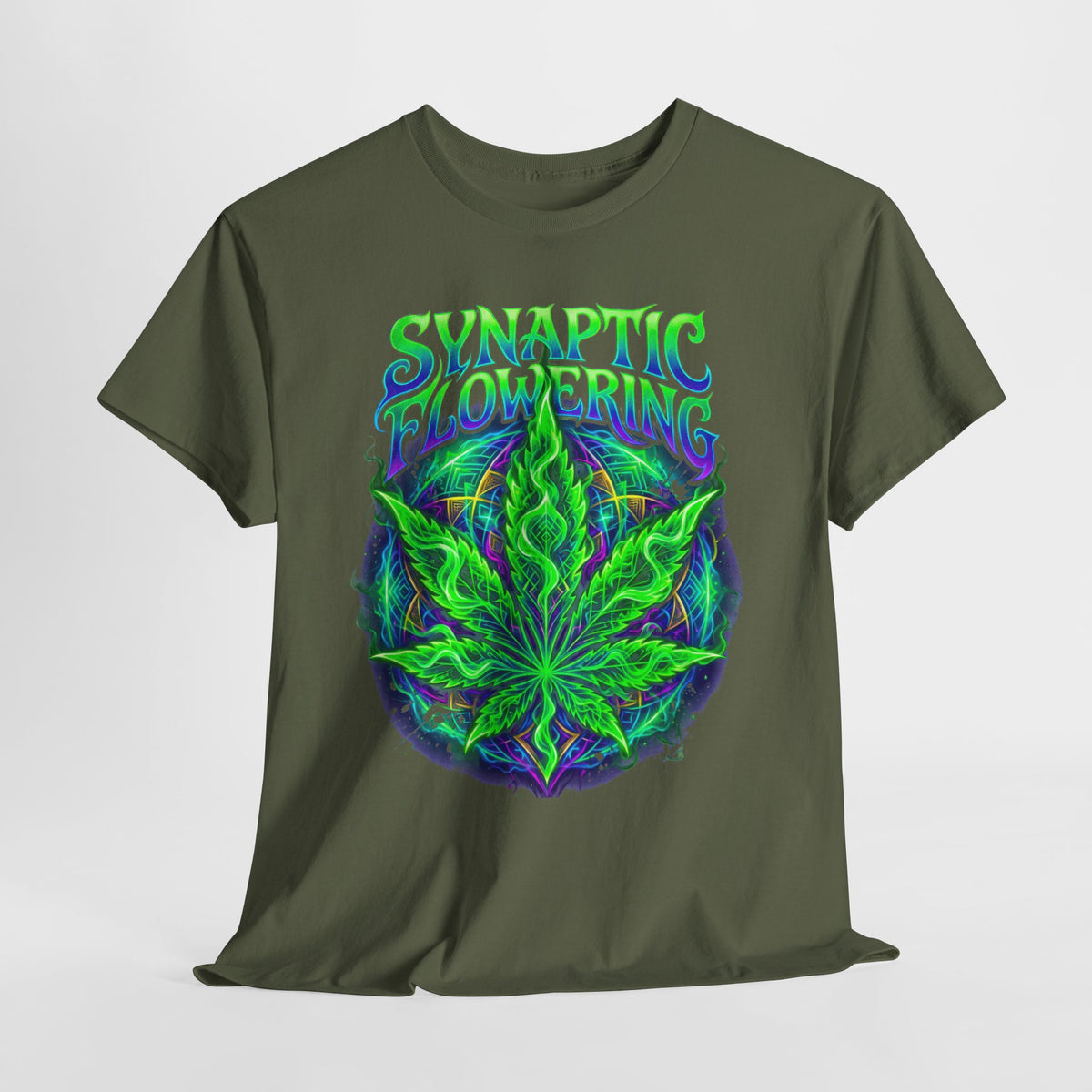 420 Neon Flower #1 Unisex Heavy Cotton Tee