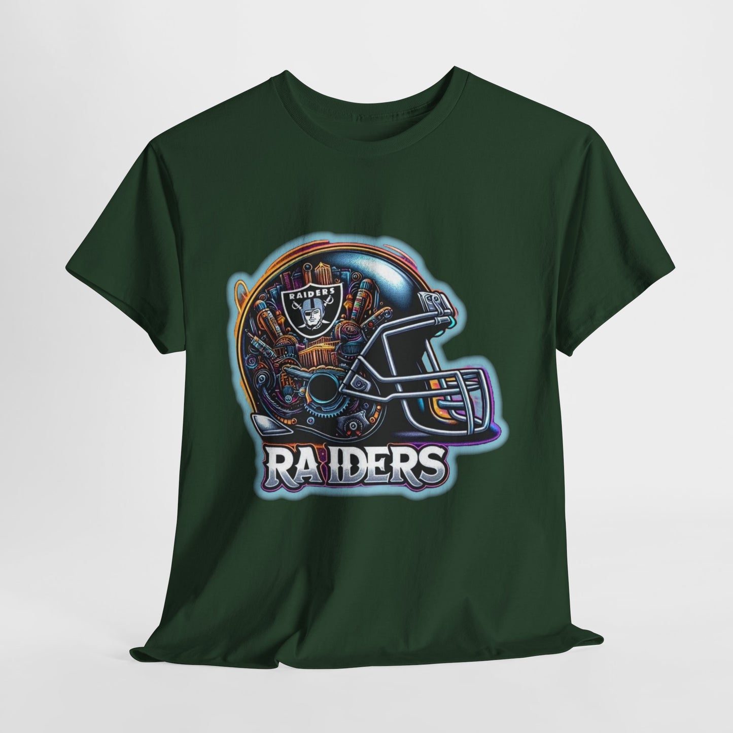 Sports Raiders Football Helmet #2 Unisex Heavy Cotton Tee