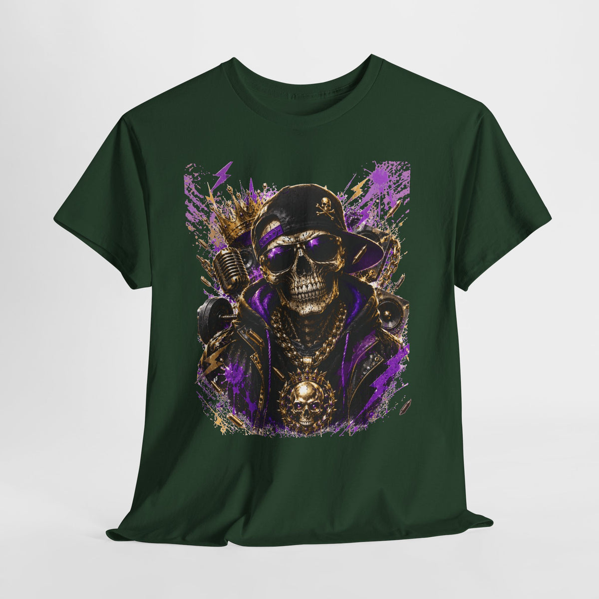 Hip-Hop Skeleton Man #1 Unisex Heavy Cotton Tee