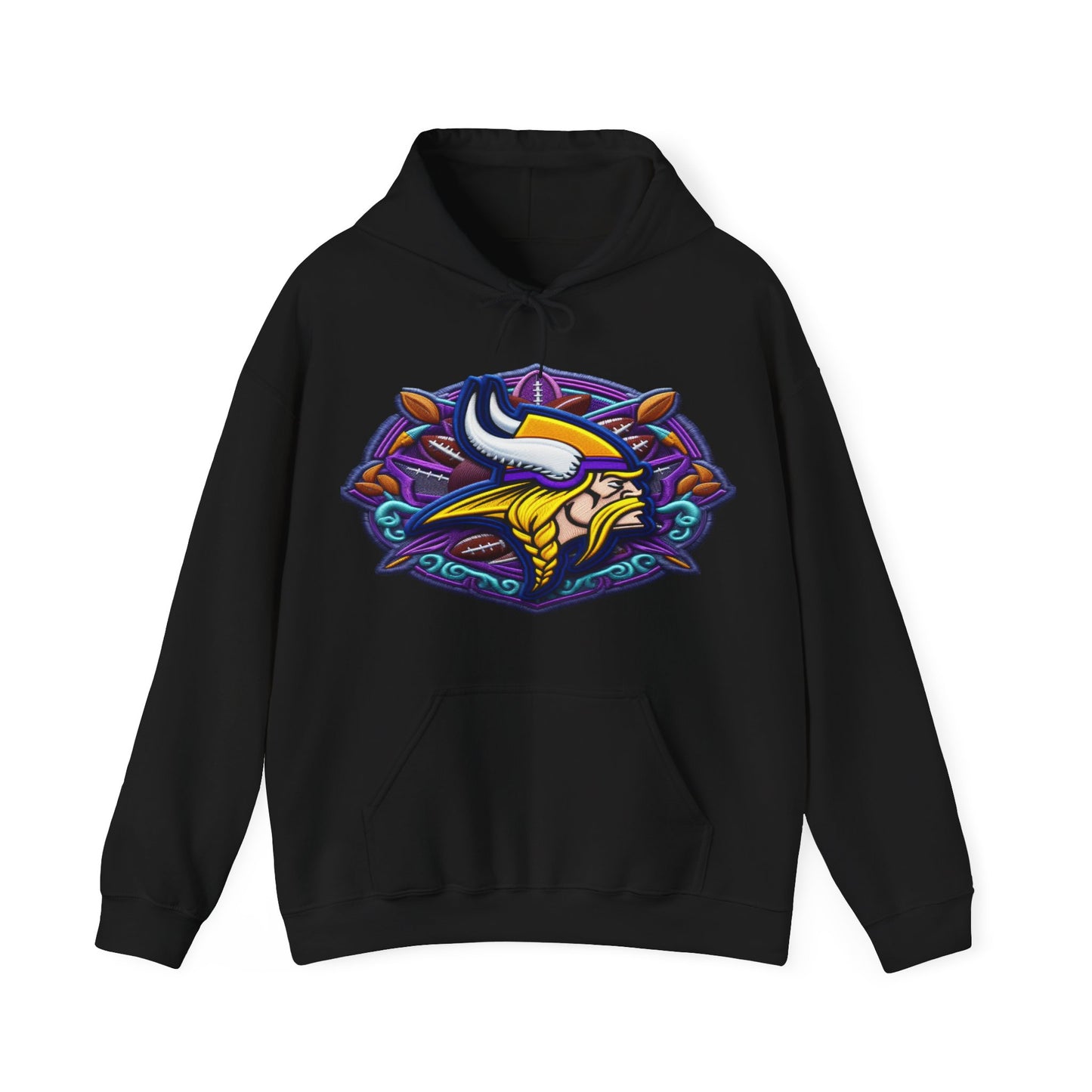 Sports Vikings Football Logo #1 Unisex Heavy Sweatshirt Hoodie