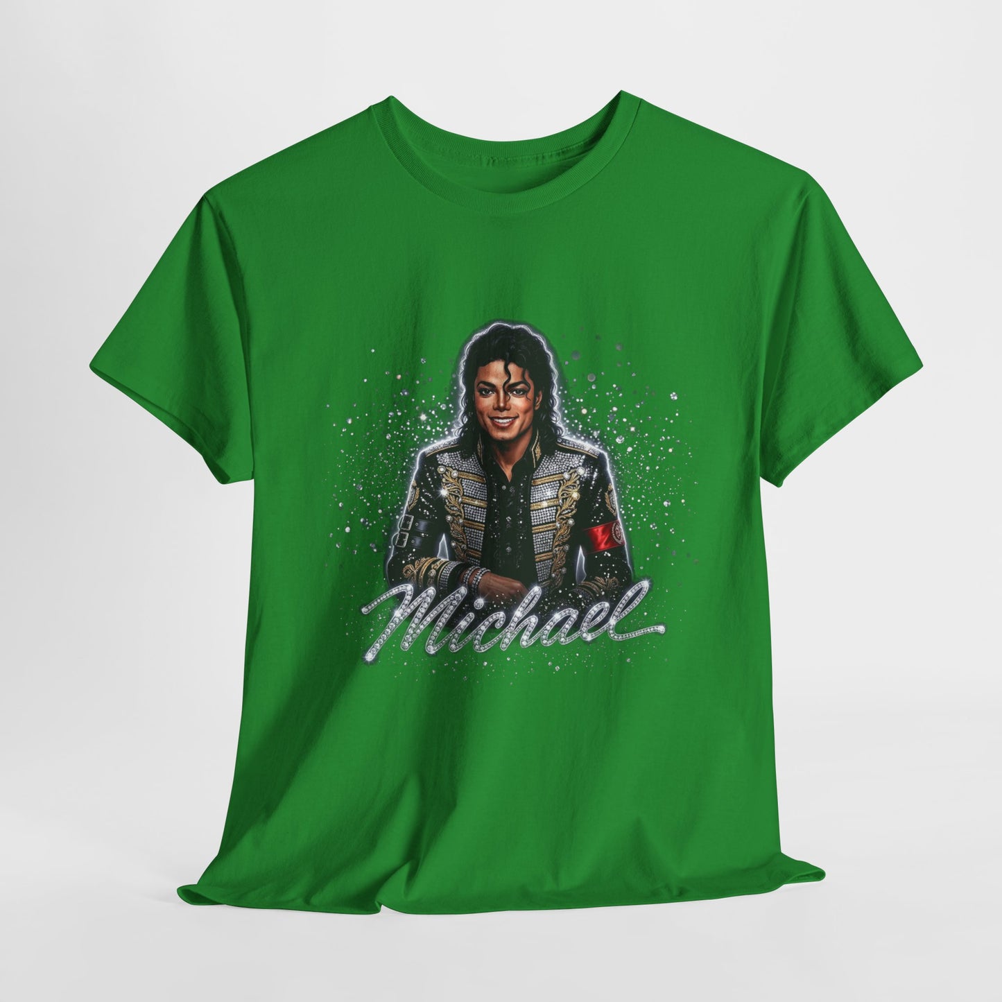 Michael Portrait T‑Shirt — Retro Sparkle Pop Star Tee - 312tshirts 2