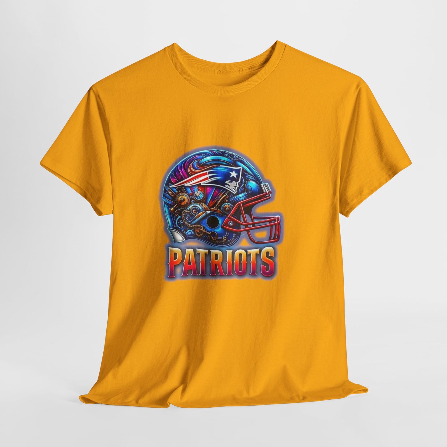 Sports Patriots Football Helmet #2 Unisex Heavy Cotton Tee