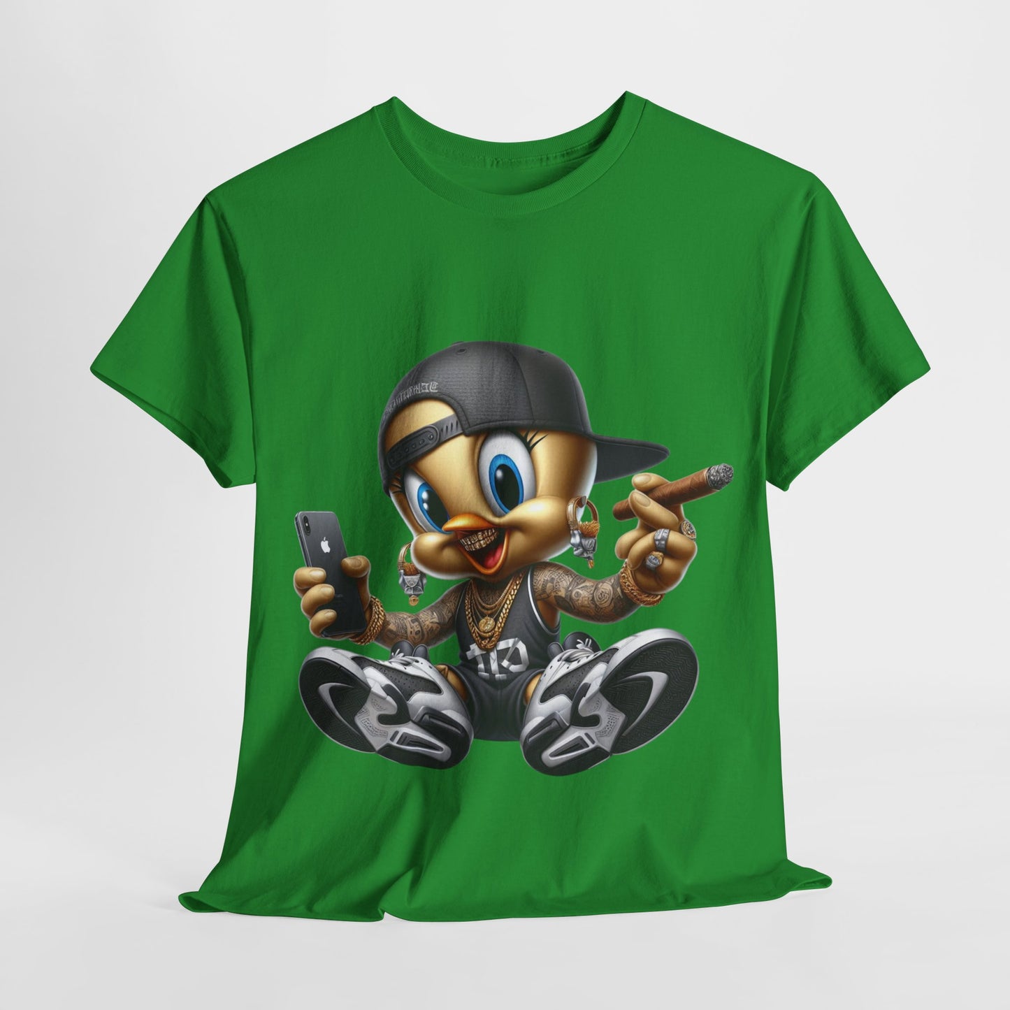 Gangsta Yellow Bird #1 Unisex Heavy Cotton Tee