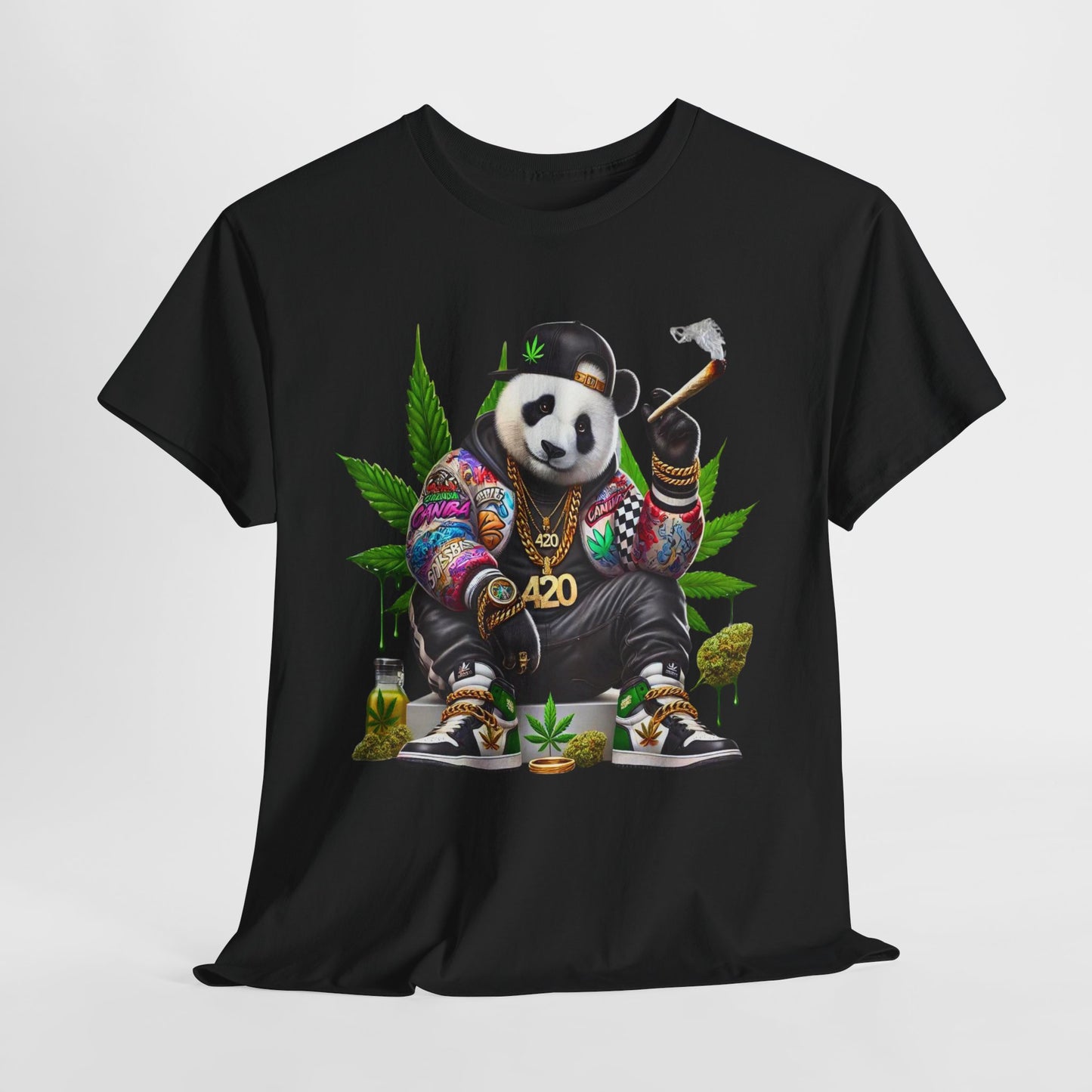 420 Panda #1 Heavy Cotton Tee - 312tshirts 2