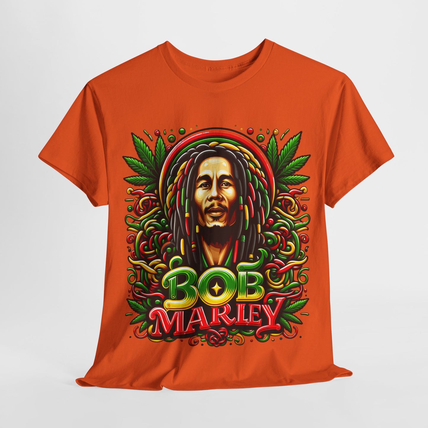 Rasta Reggae Marley #3 Unisex Heavy Cotton Tee - 312tshirts 2