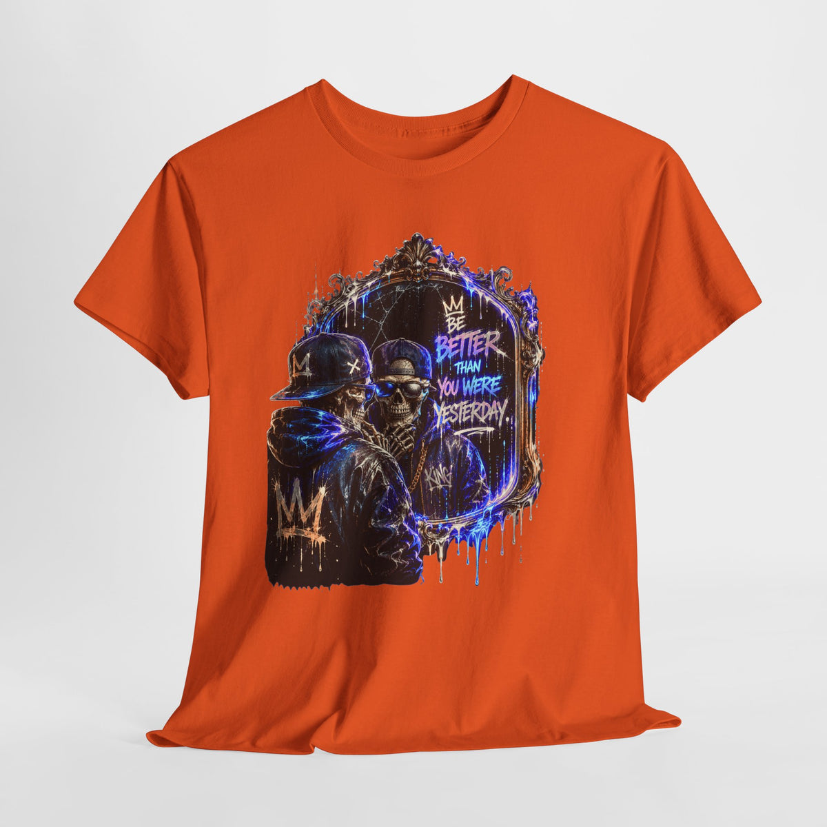Mirror Skelton Man #1 Unisex Heavy Cotton Tee