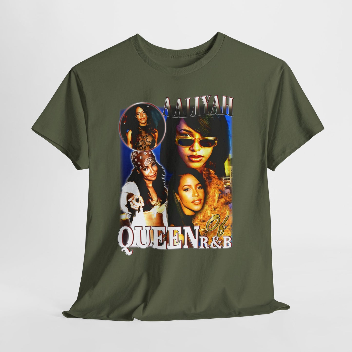 Aaliyah R&B Queen 2 Unisex Heavy Cotton Tee