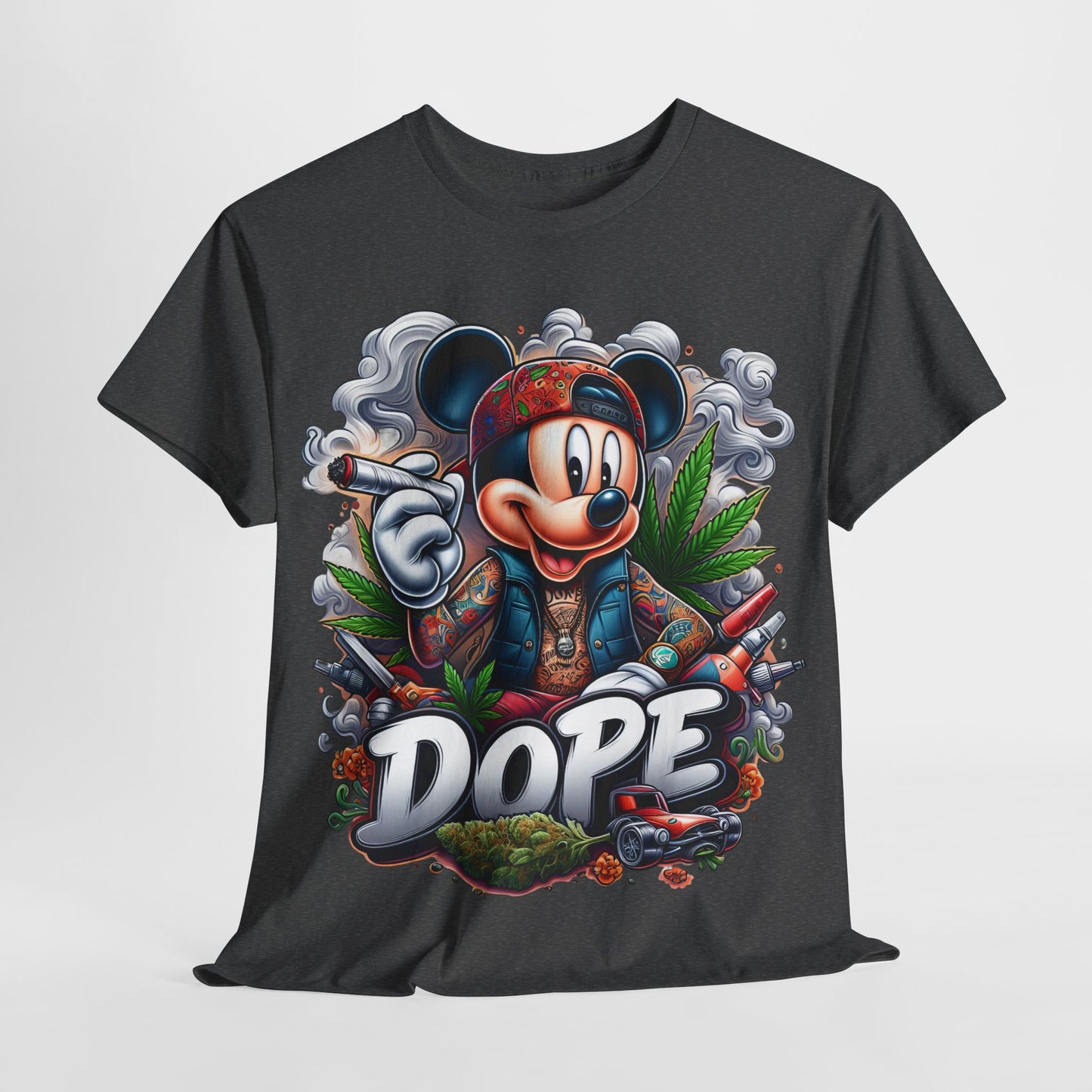 420 Dope Vibes Mouse #6 Unisex Heavy Cotton Tee