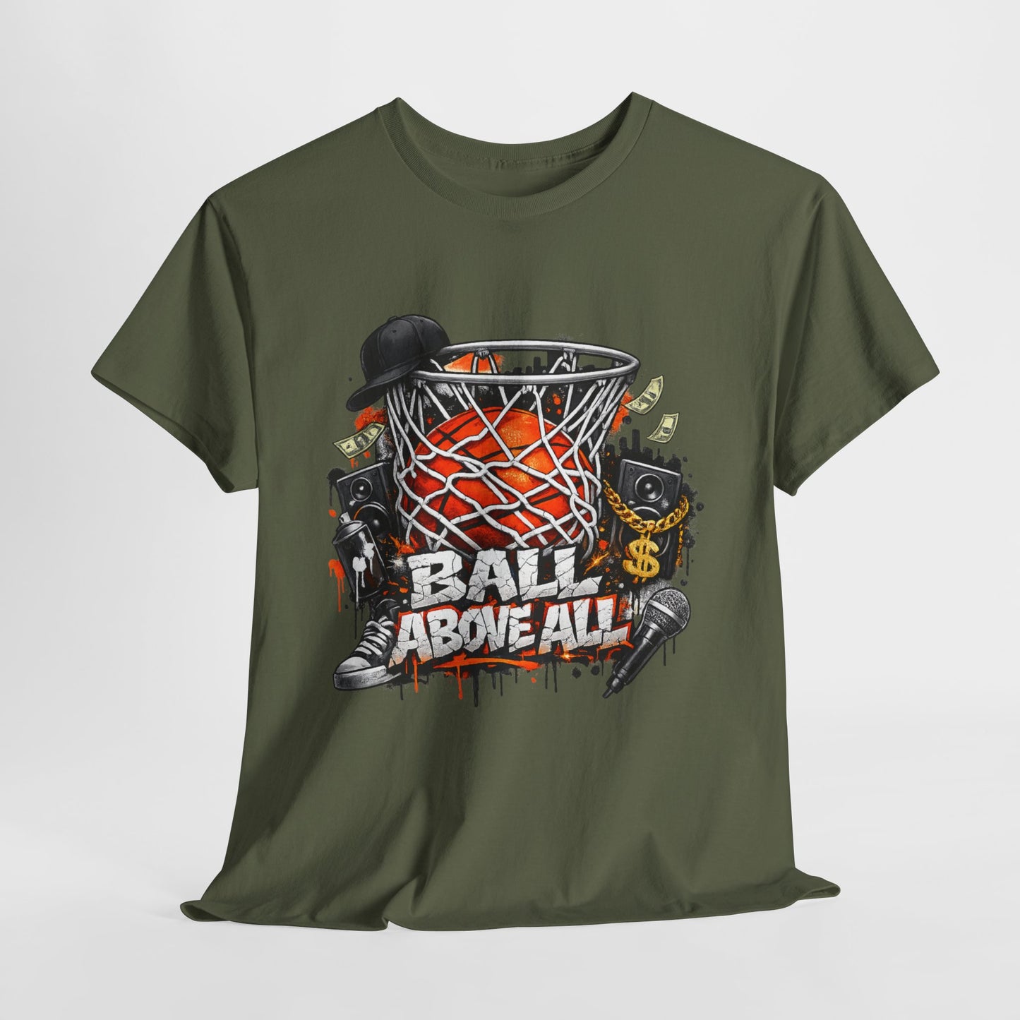 Basketball Drip #2 Unisex Heavy Cotton Tee