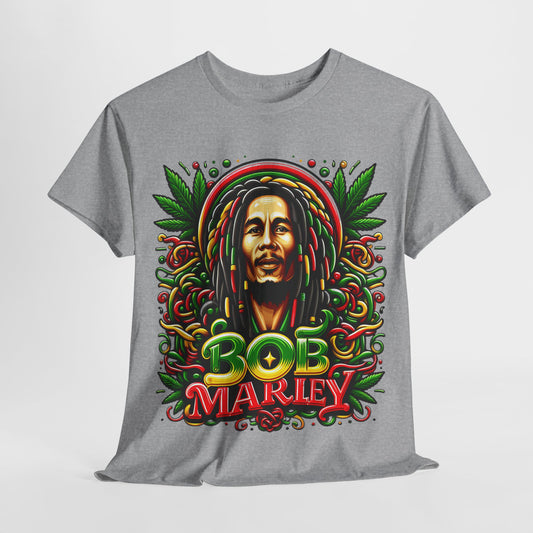 Rasta Reggae Marley #3 Unisex Heavy Cotton Tee - 312tshirts 2