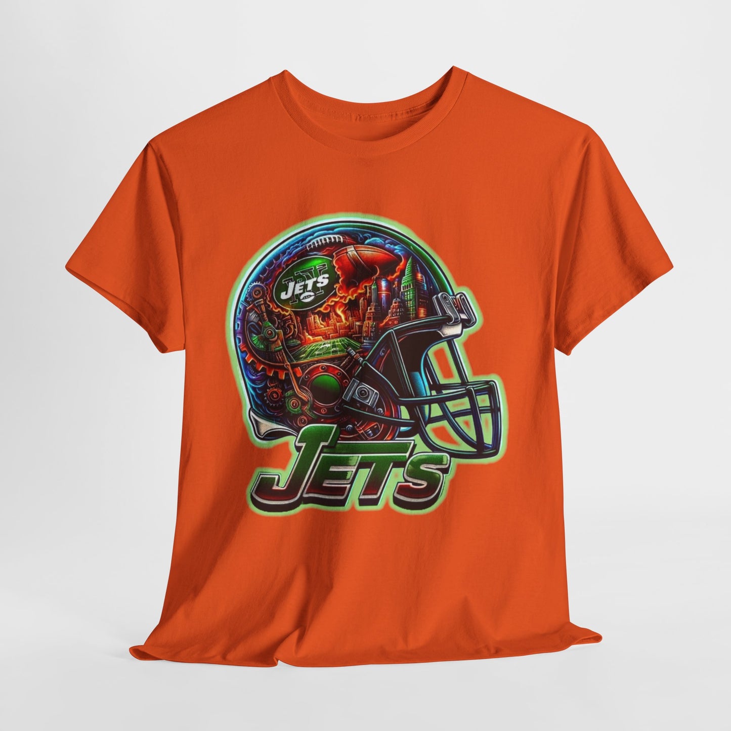 Sports Jets Football Helmet #2 Unisex Heavy Cotton Tee