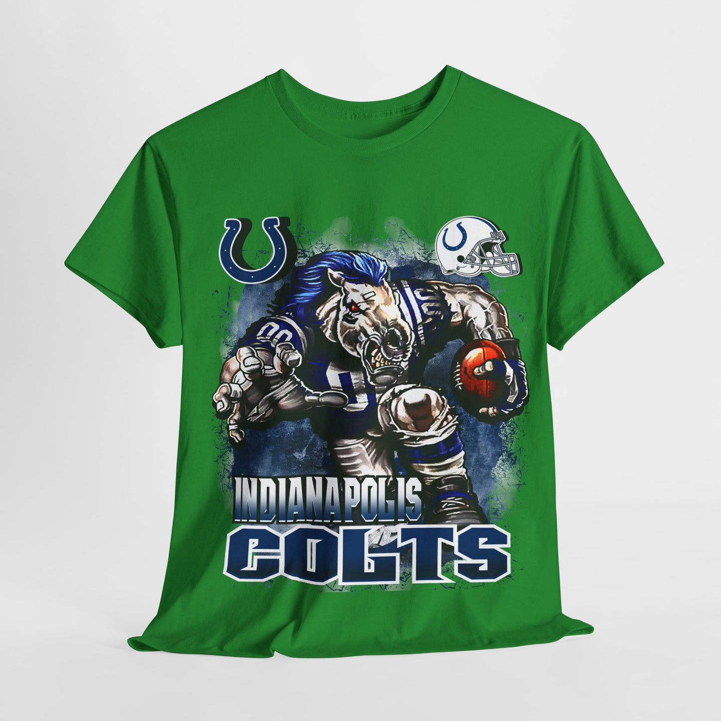 Sports Mascot Indianapolis Colts Unisex Heavy Cotton Tee