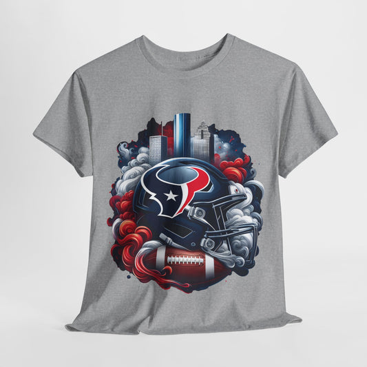 Sports Texans Football Helmet #22 Unisex Heavy Cotton Tee