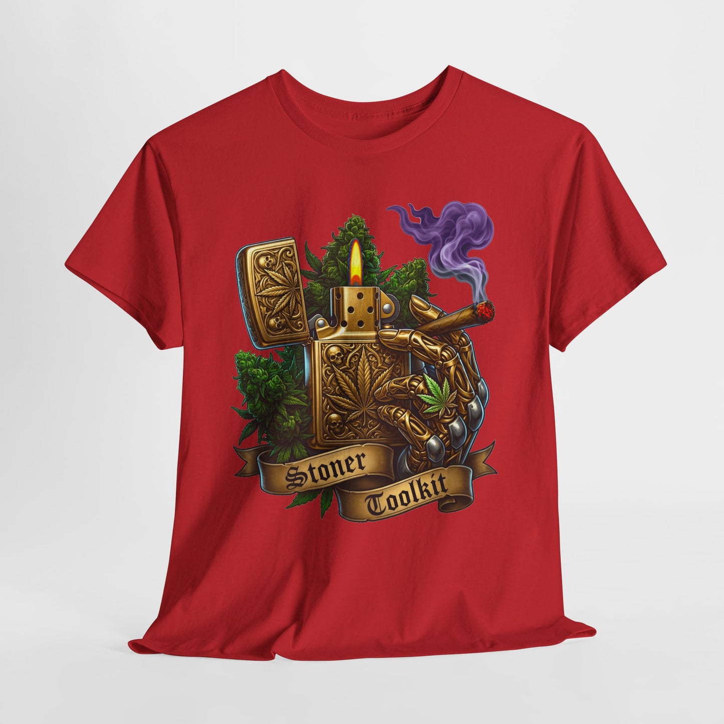 420 Vintage Lighter #1 Unisex Heavy Cotton Tee - 312tshirts 2