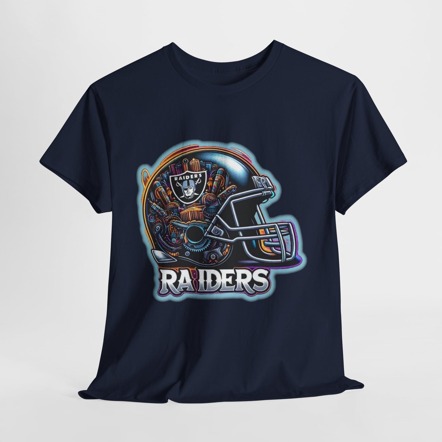 Sports Raiders Football Helmet #2 Unisex Heavy Cotton Tee