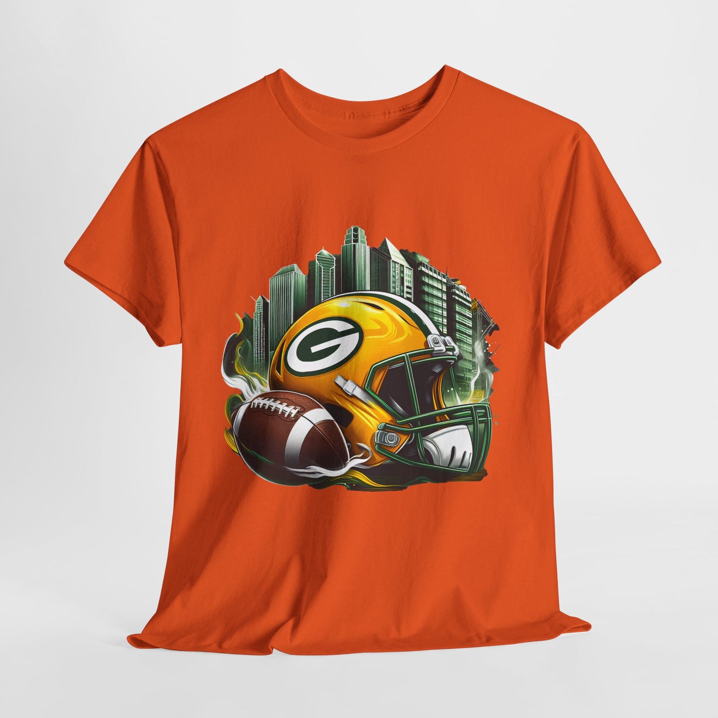 Sports Packers Football Helmet #1 Unisex Heavy Cotton Tee