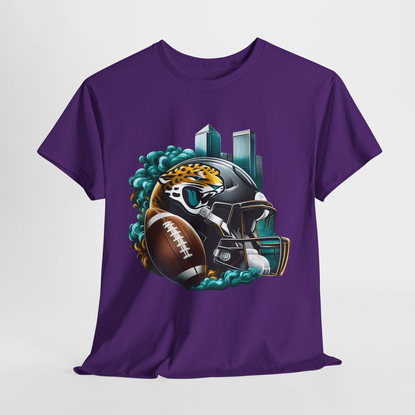Sports Jaguars Football Helmet #1 Unisex Heavy Cotton Tee