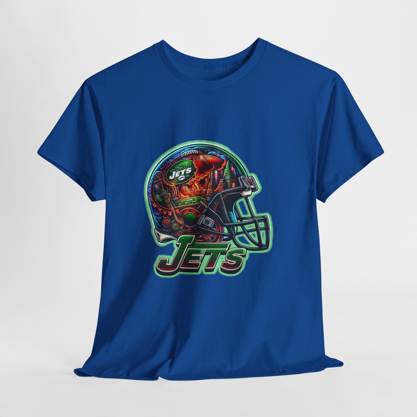 Sports Jets Football Helmet #2 Unisex Heavy Cotton Tee