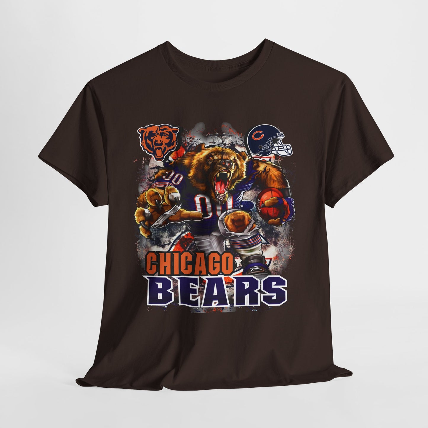 Sports Mascot Chicago Bears Unisex Heavy Cotton Tee - 312tshirts 2
