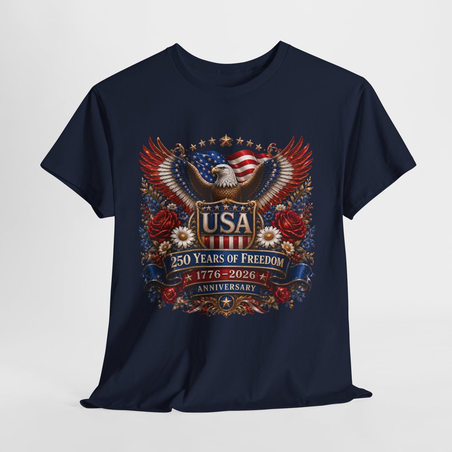 250 Years America #18 Unisex Heavy Cotton Tee - 312tshirts 2