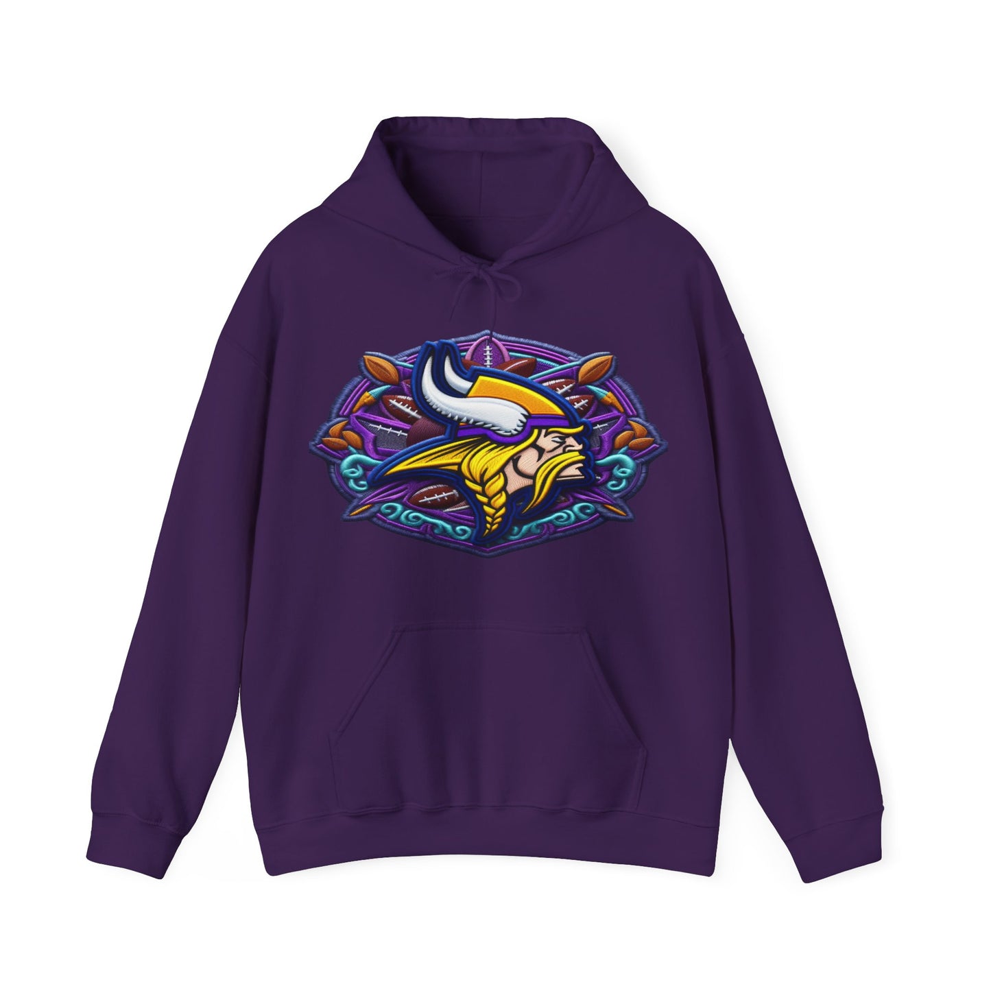 Sports Vikings Football Logo #1 Unisex Heavy Sweatshirt Hoodie